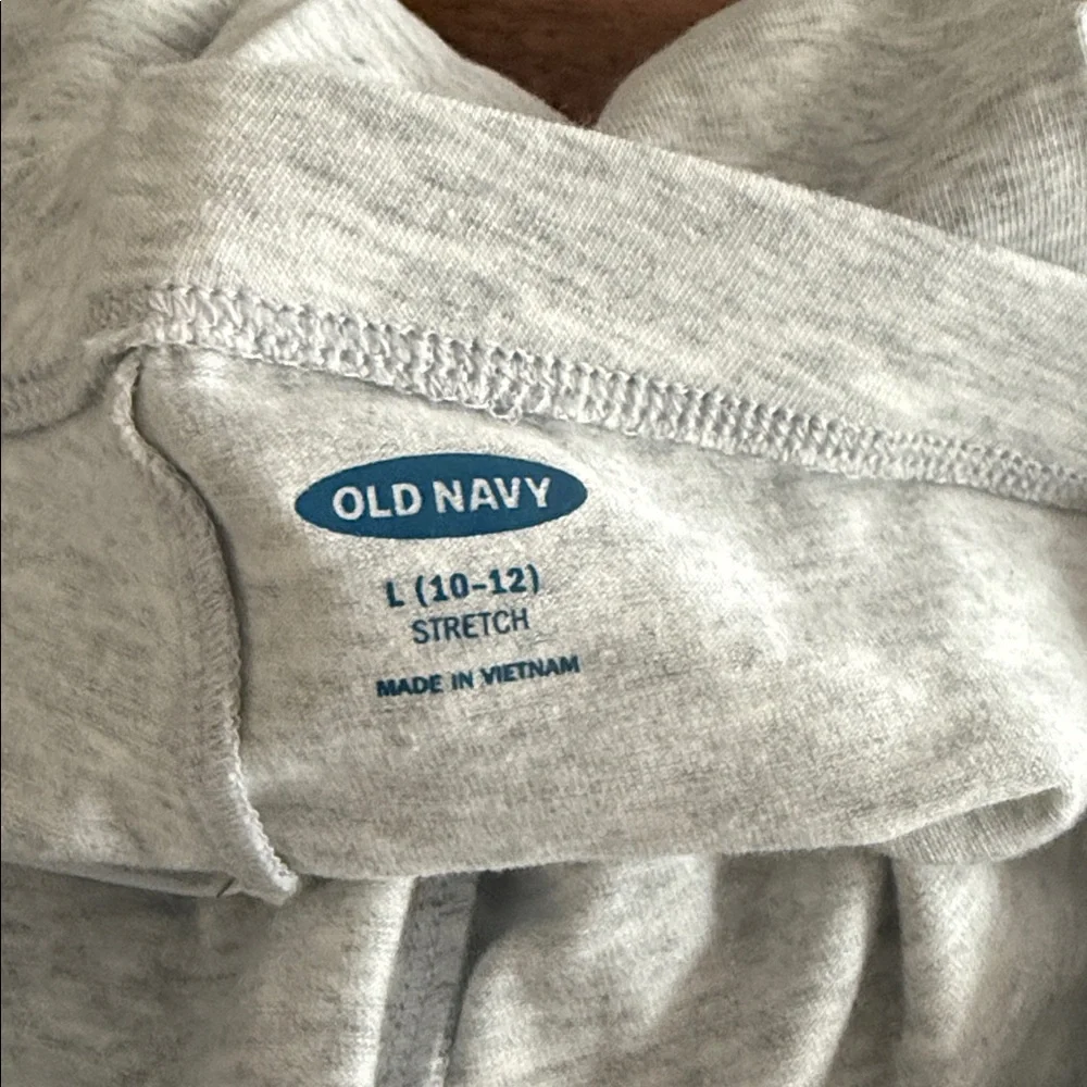 Old Navy lattice hem light gray leggings